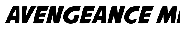 Avengeance Mightiest Avenger font preview